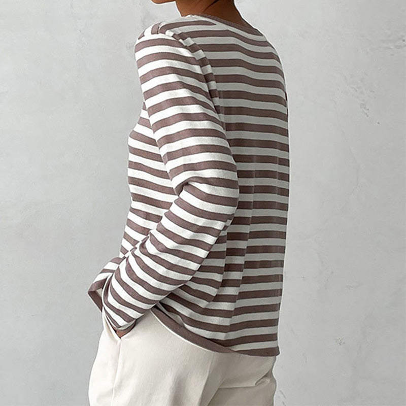 Rosa Women's Striped Sweater - close-up detail