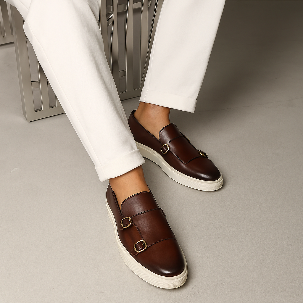 Jasper Men's Loafers - fabric and finish detail
