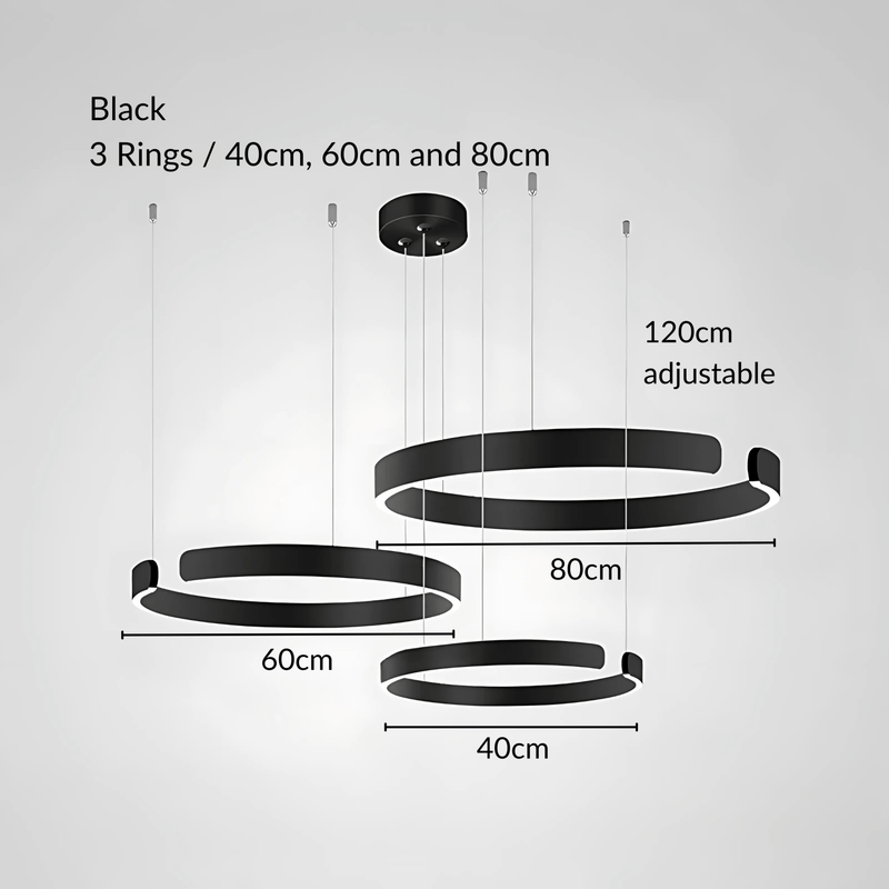 MatrixAura | Elegant Modern Metal Pendant Lighting for Kitchen Island 11