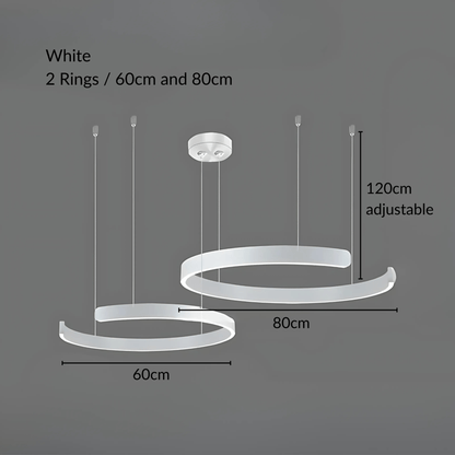 MatrixAura | Elegant Modern Metal Pendant Lighting for Kitchen Island 12