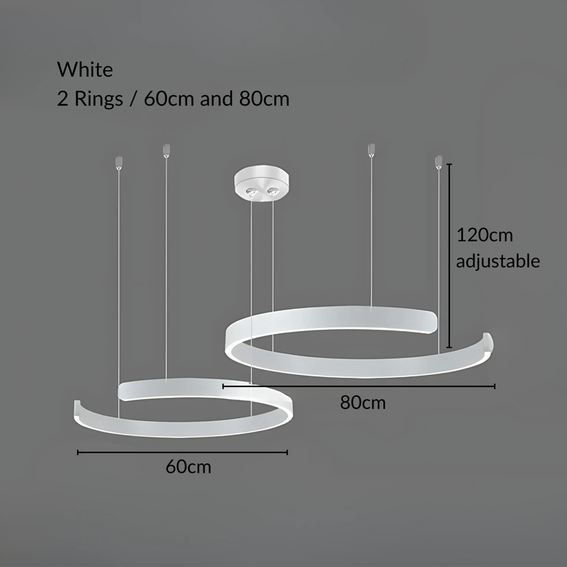 MatrixAura | Elegant Modern Metal Pendant Lighting for Kitchen Island 12