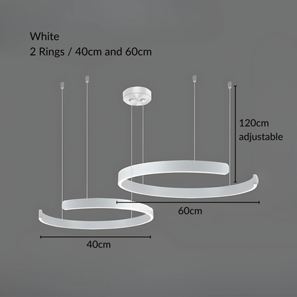 MatrixAura | Elegant Modern Metal Pendant Lighting for Kitchen Island 15