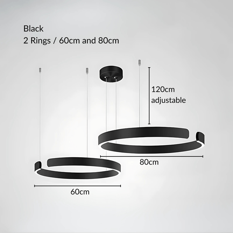 MatrixAura | Elegant Modern Metal Pendant Lighting for Kitchen Island 17