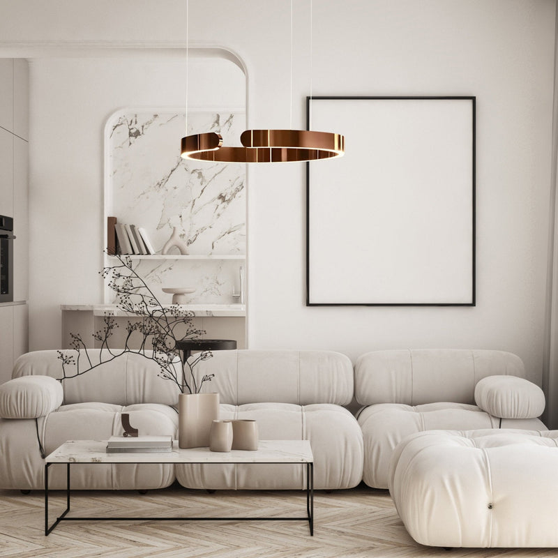 MatrixAura | Elegant Modern Metal Pendant Lighting for Kitchen Island