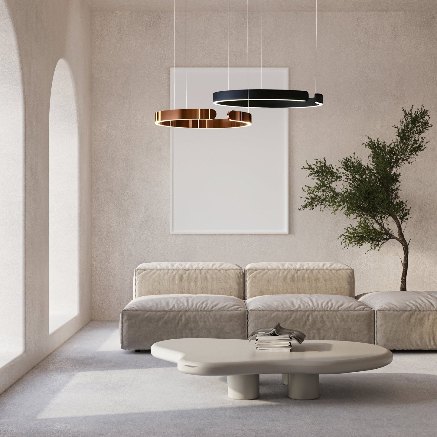 MatrixAura | Elegant Modern Metal Pendant Lighting for Kitchen Island 3