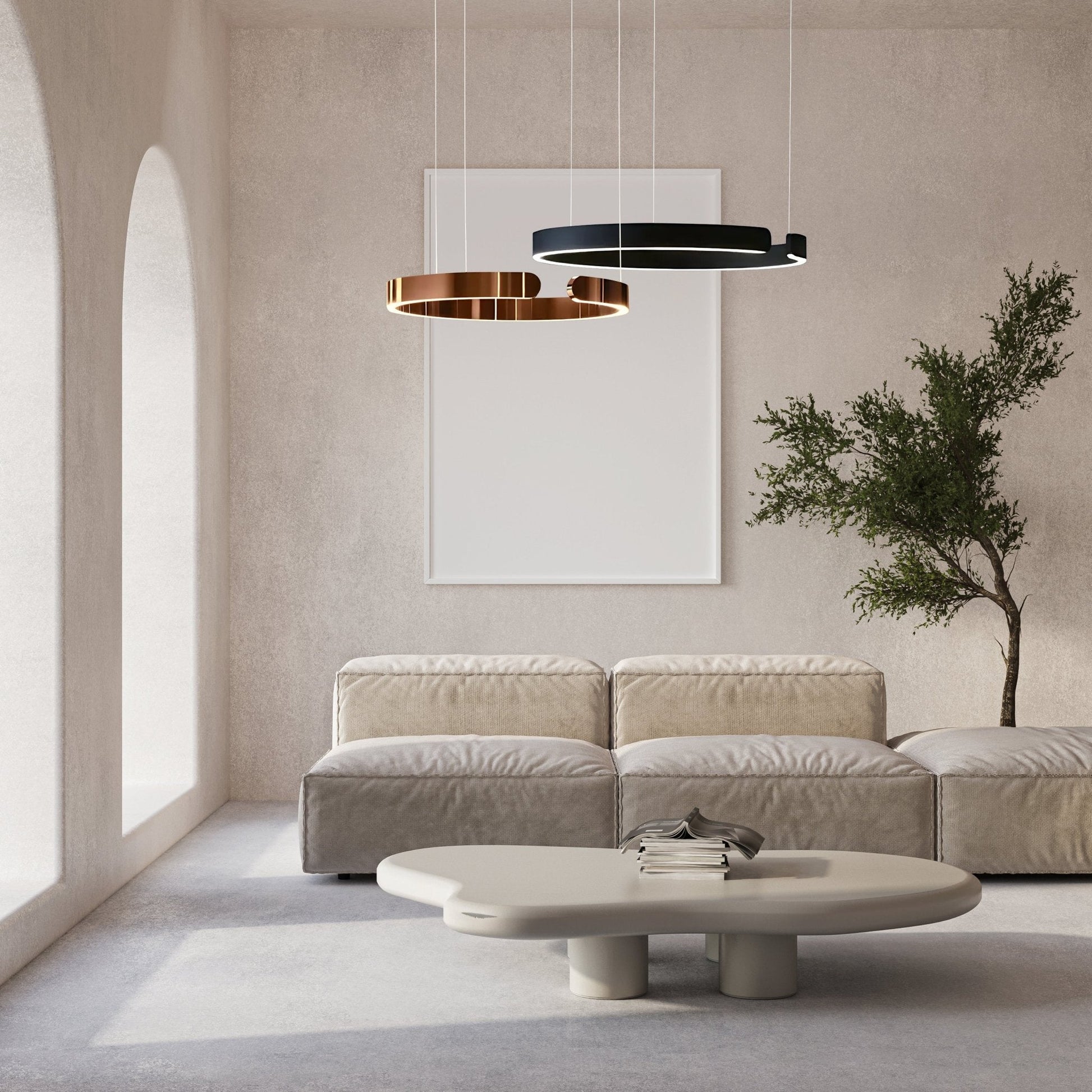 MatrixAura | Elegant Modern Metal Pendant Lighting for Kitchen Island 3