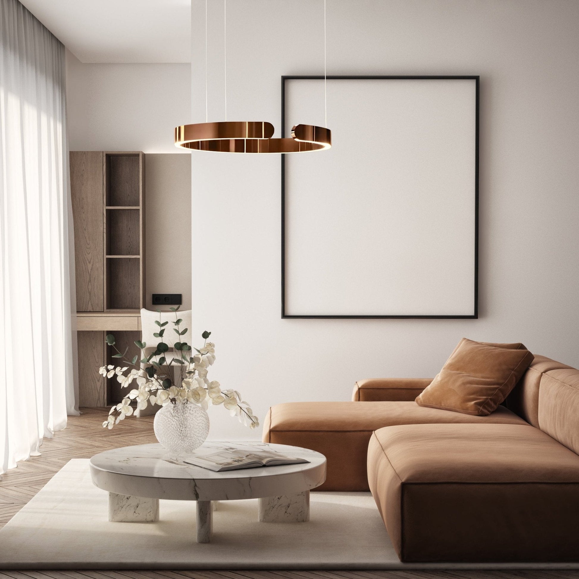 MatrixAura | Elegant Modern Metal Pendant Lighting for Kitchen Island 6