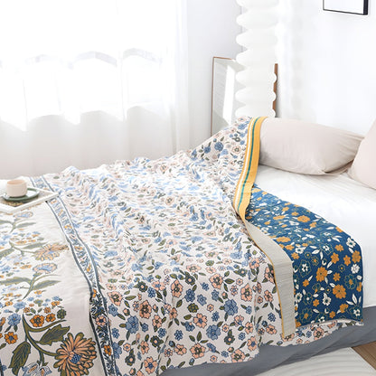 Meadow Bliss Boho Floral Blanket
