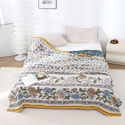 Meadow Bliss Boho Floral Blanket