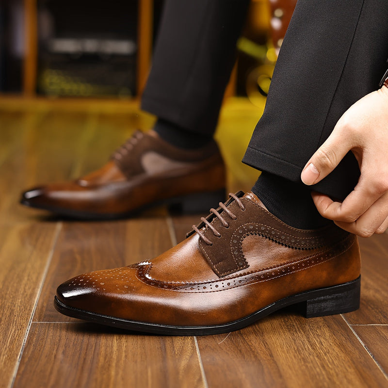 Percy Men's Oxfords - fabric and finish detail