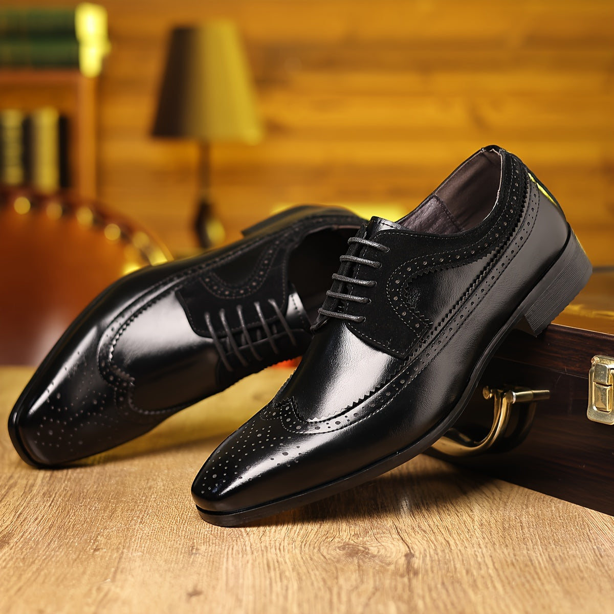 Percy Men's Oxfords - close-up detail