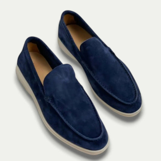 Barnaby Men's Suede Loafers - styled view
