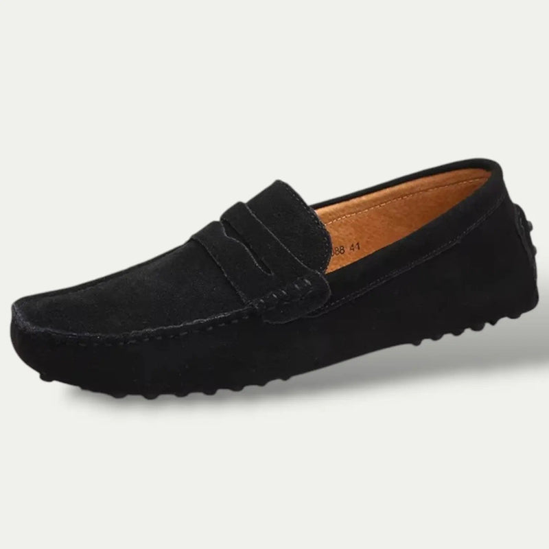 Zane Men's Loafers | Slip, Leather, Slip-on, Black