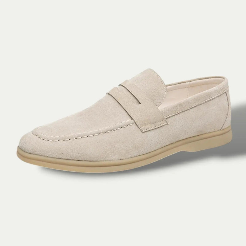 Otis Men's Suede Loafers | Black, Beige