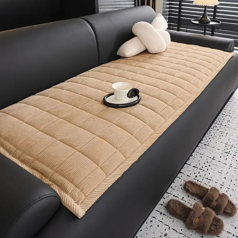 Metro Line | Couch Cover Mat with Soft Microfiber Blend | Elegant Protection for Daily Comfort 0