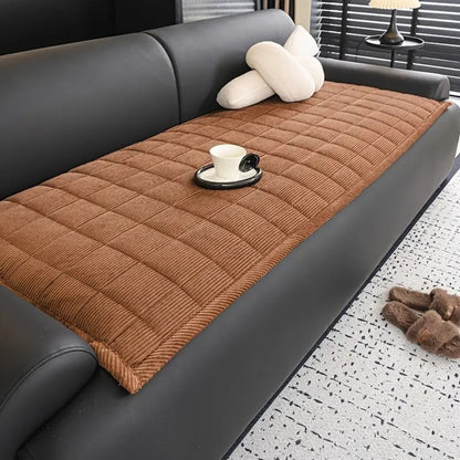 Metro Line | Couch Cover Mat with Soft Microfiber Blend | Elegant Protection for Daily Comfort 1