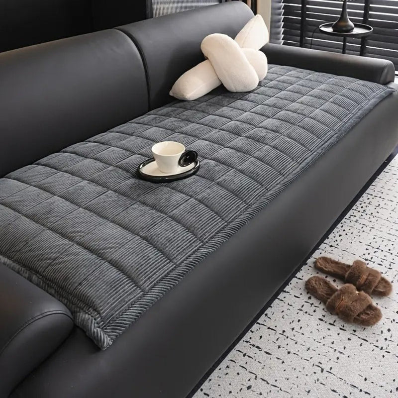 Metro Line | Couch Cover Mat with Soft Microfiber Blend | Elegant Protection for Daily Comfort 2