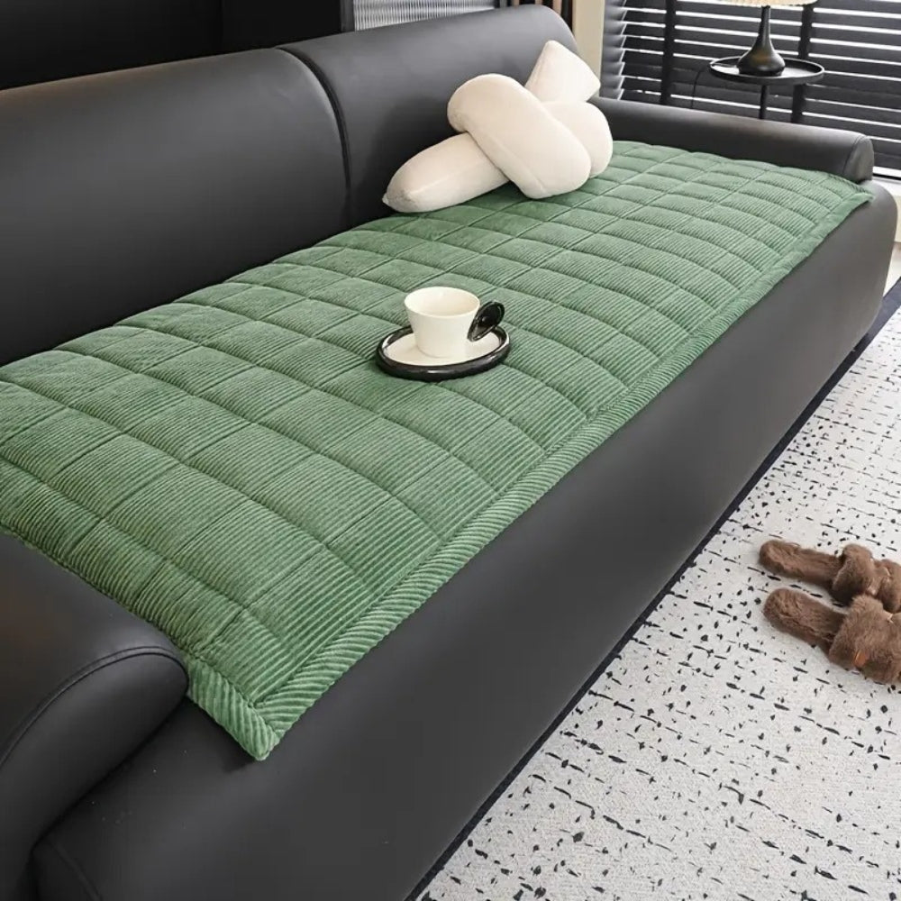Metro Line | Couch Cover Mat with Soft Microfiber Blend | Elegant Protection for Daily Comfort 3