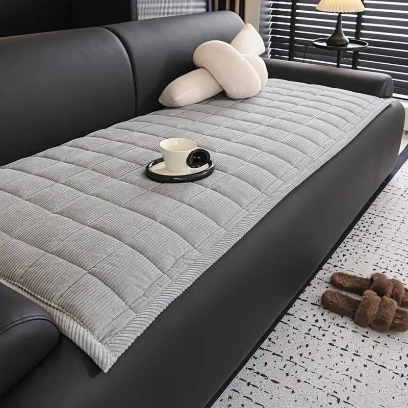 Metro Line | Couch Cover Mat with Soft Microfiber Blend | Elegant Protection for Daily Comfort 4