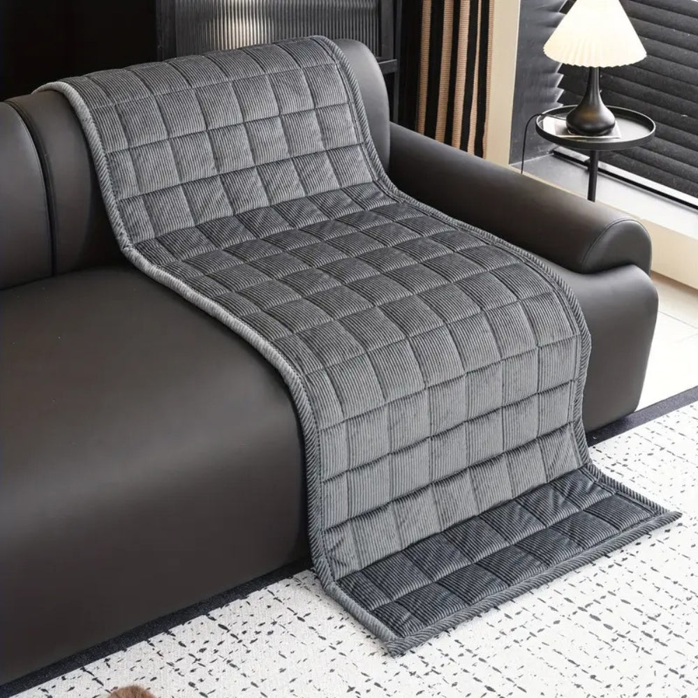 Metro Line | Couch Cover Mat with Soft Microfiber Blend | Elegant Protection for Daily Comfort 7