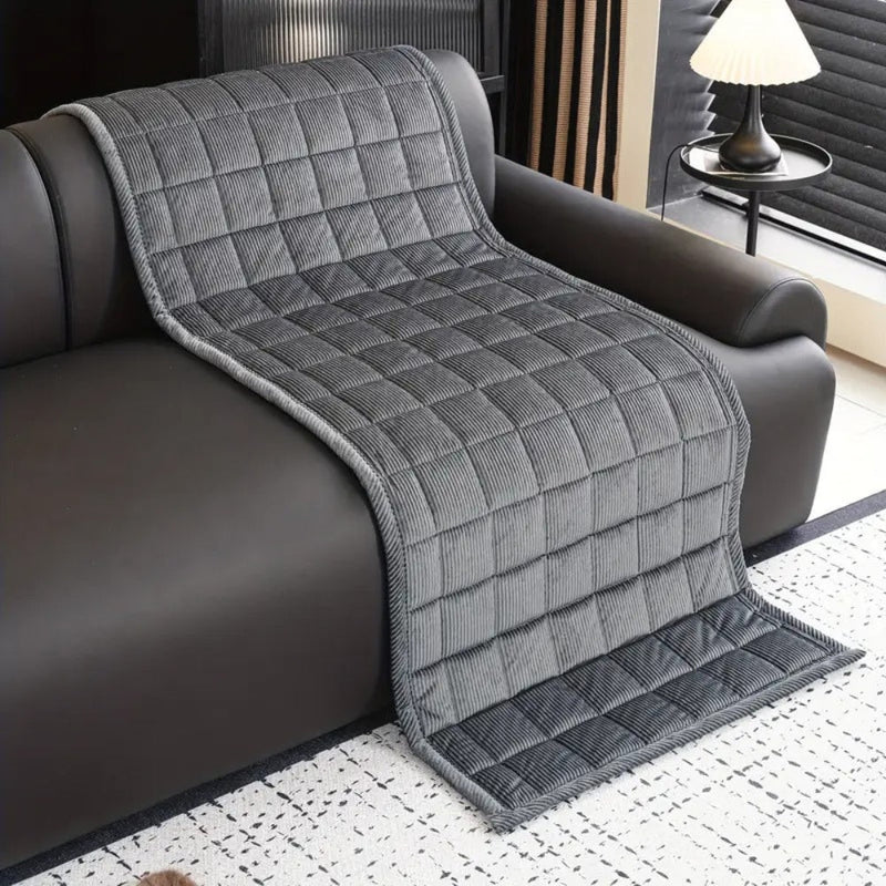 Metro Line | Couch Cover Mat with Soft Microfiber Blend | Elegant Protection for Daily Comfort 7