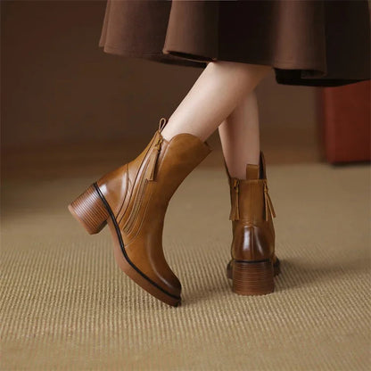 Greta Women's Ankle Boots - back view