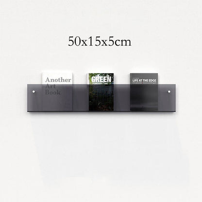 Modern Acrylic Floating Shelf Bookcase – Stylish Home Decor, Available in 30cm, 40cm, 50cm Lengths, 10 Color Options 28