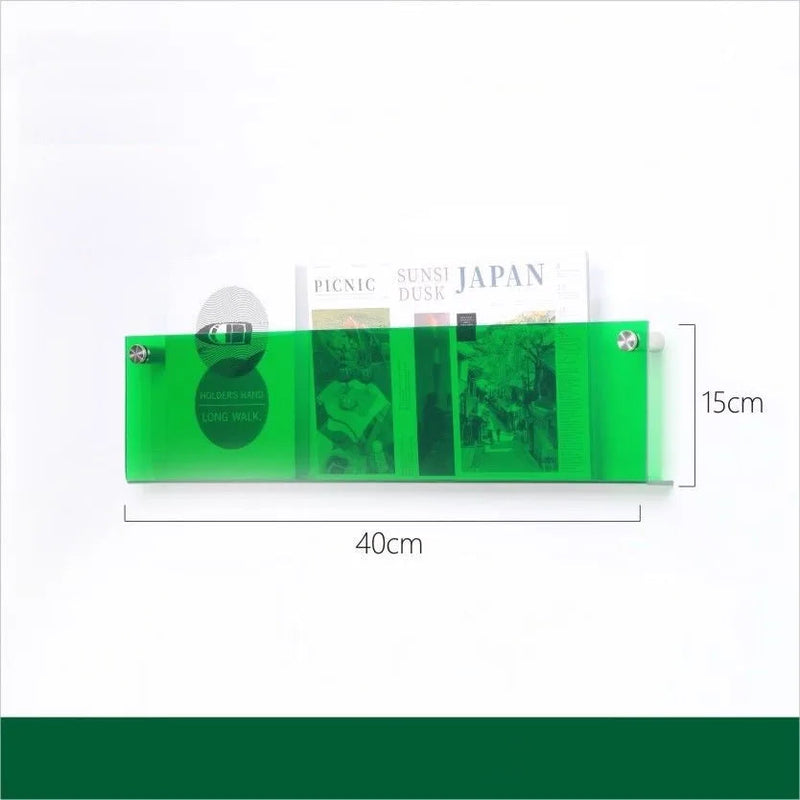 Modern Acrylic Floating Shelf Bookcase – Stylish Home Decor, Available in 30cm, 40cm, 50cm Lengths, 10 Color Options 31