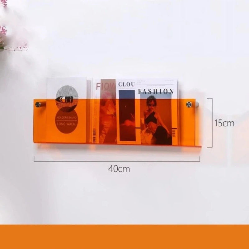 Modern Acrylic Floating Shelf Bookcase – Stylish Home Decor, Available in 30cm, 40cm, 50cm Lengths, 10 Color Options 5