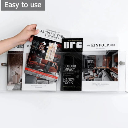 Modern Acrylic Floating Shelf Bookcase – Stylish Home Decor, Available in 30cm, 40cm, 50cm Lengths, 10 Color Options 8