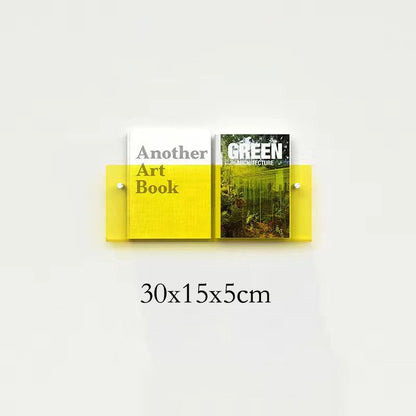 Modern Acrylic Floating Shelf Bookcase – Stylish Home Decor, Available in 30cm, 40cm, 50cm Lengths, 10 Color Options 9