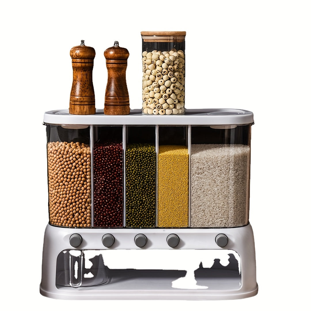 Multi-Compartment Airtight Kitchen Storage Container for Pantry Organization – Clear Food Storage for Grains and Spices 3