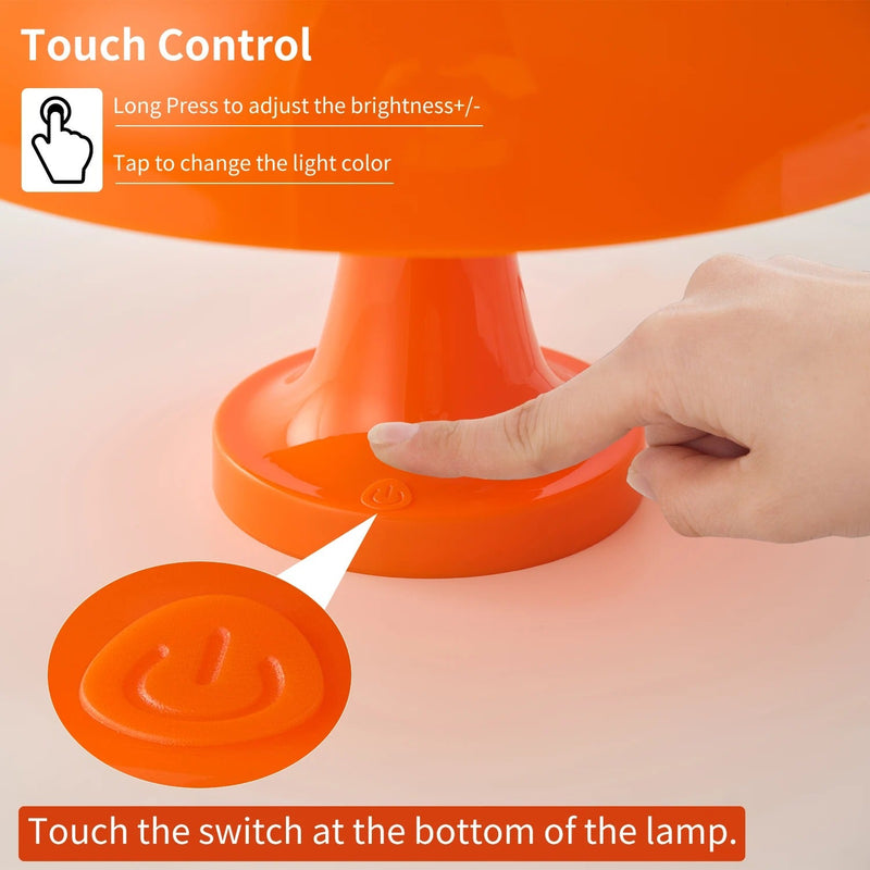 MushroomGlow | Elegant Adjustable LED Table Lamp for Bedside or Desk 7