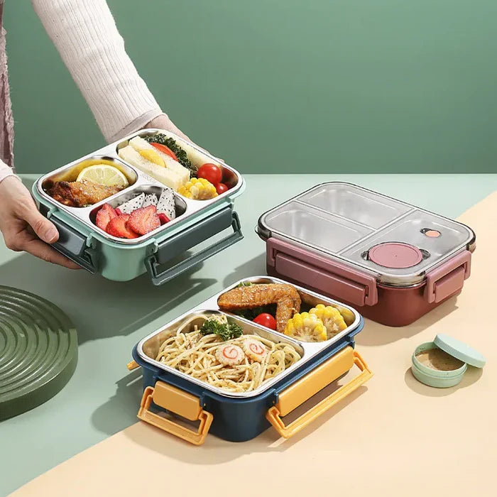 Isle Portable Food Container - shown in use