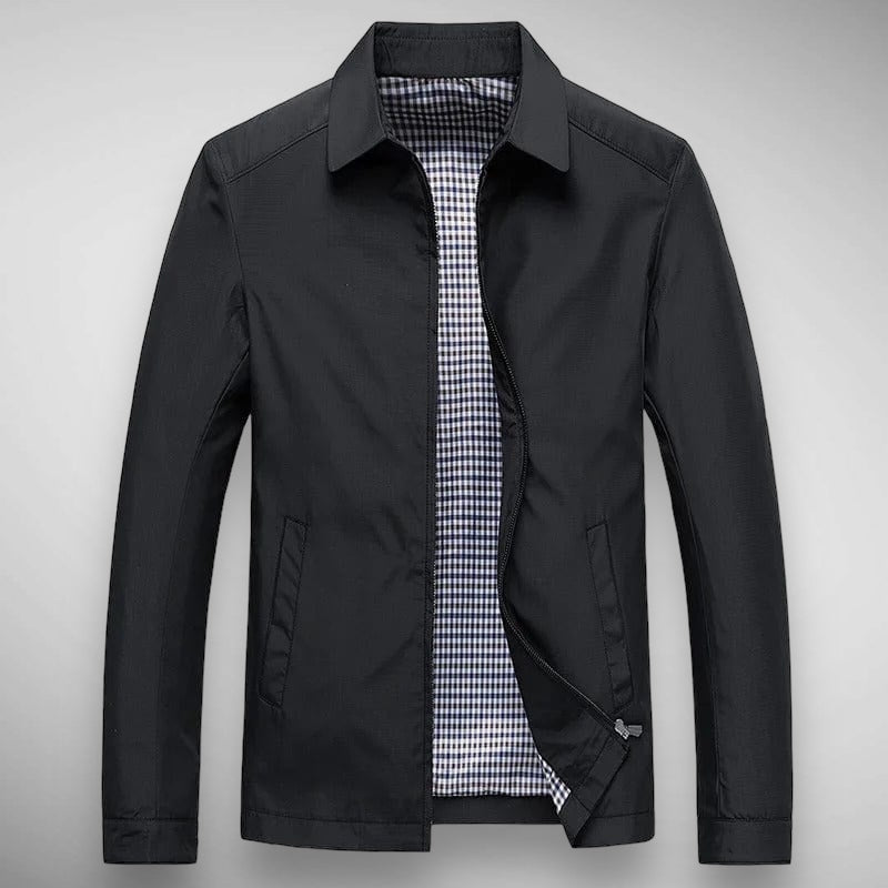 Desmond Men's Plaid Jacket | Collared, Zip