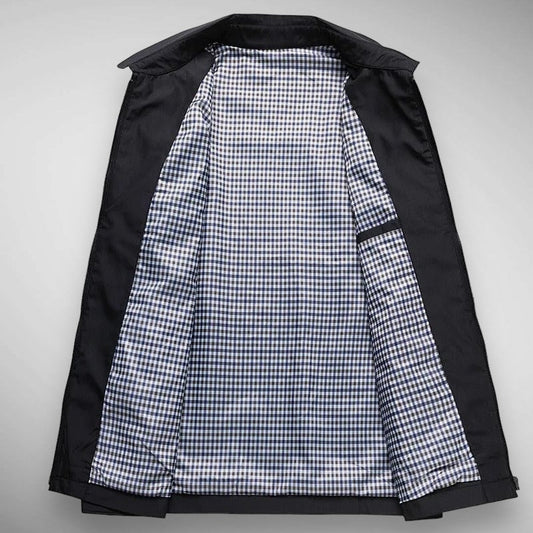 Desmond Men's Plaid Jacket - styled view