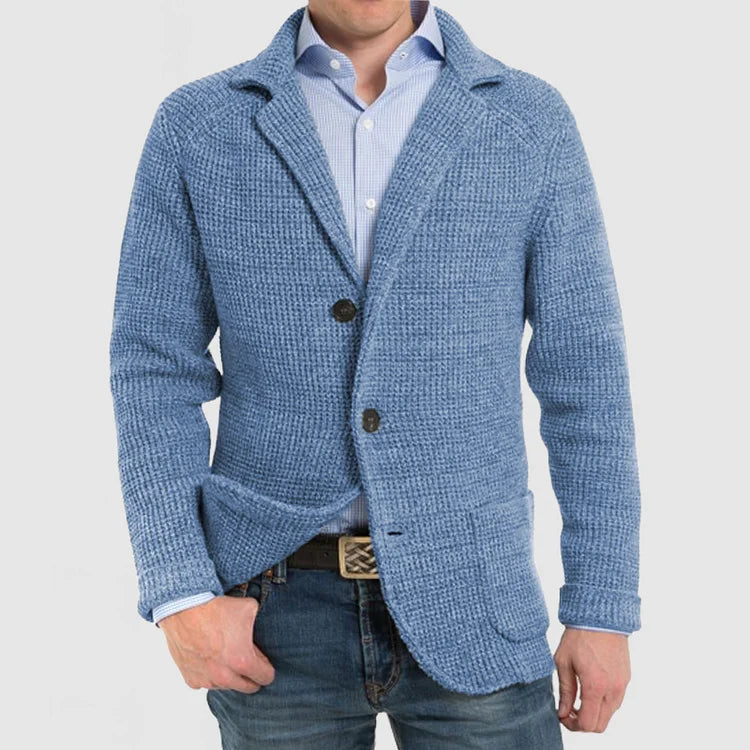 Jasper Men's Blazer - fabric and finish detail