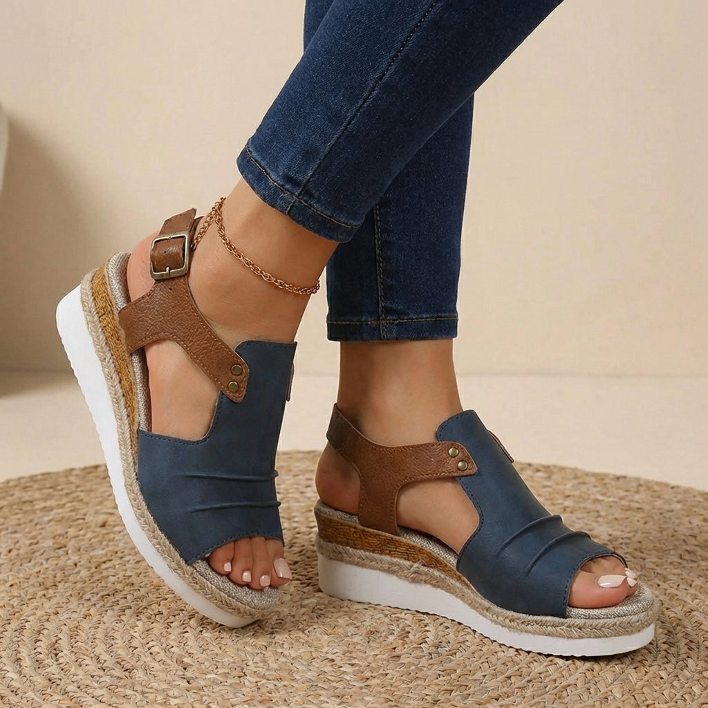 Ruby Women's Platform Espadrilles - styled view