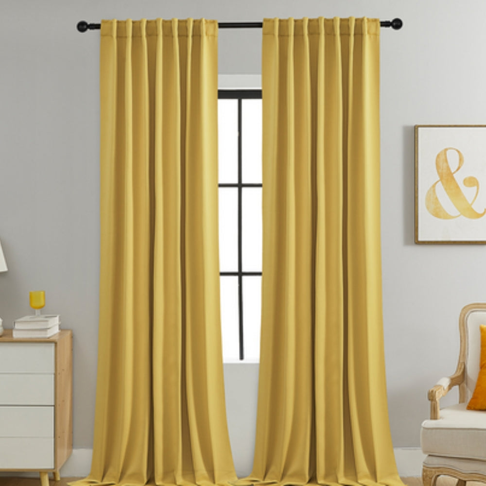 Noiréa Thermal Blackout Curtains | 90% Light Block, Insulating 2-Pack