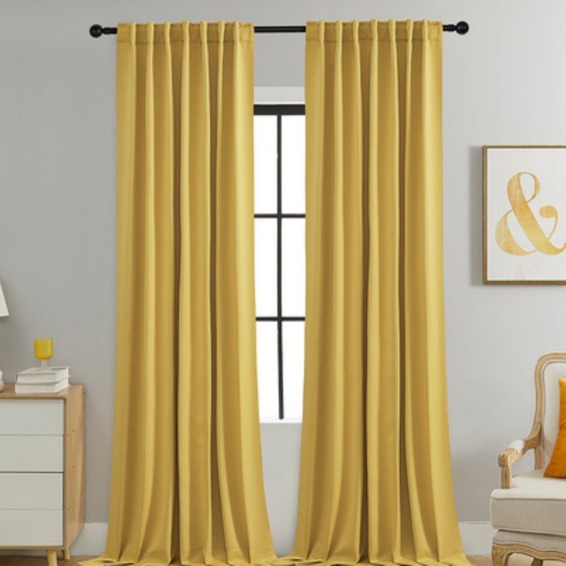 Noiréa Thermal Blackout Curtains | 90% Light Block, Insulating 2-Pack