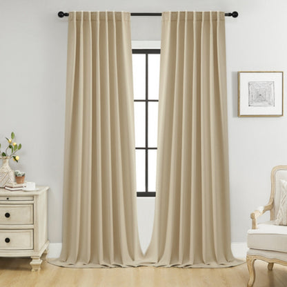 Noiréa Thermal Blackout Curtains | 90% Light Block, Insulating 2-Pack