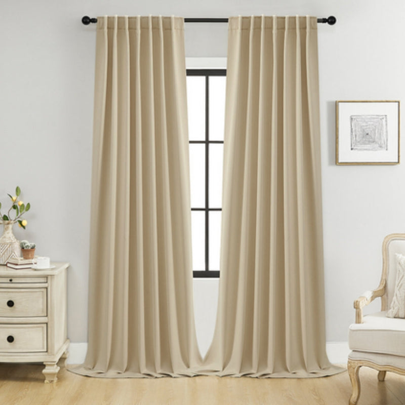 Noiréa Thermal Blackout Curtains | 90% Light Block, Insulating 2-Pack