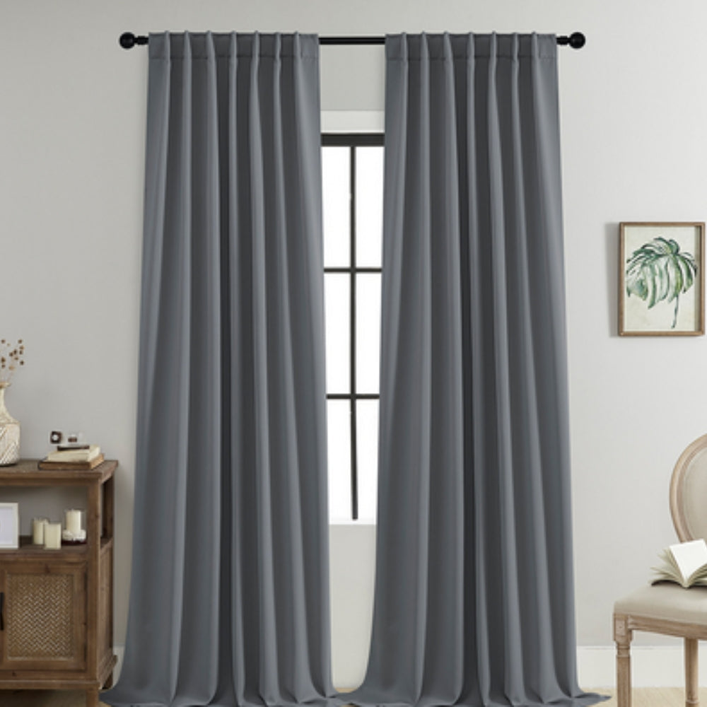 Noiréa Thermal Blackout Curtains | 90% Light Block, Insulating 2-Pack