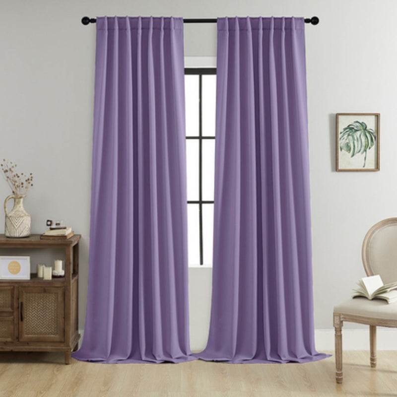 Noiréa Thermal Blackout Curtains | 90% Light Block, Insulating 2-Pack