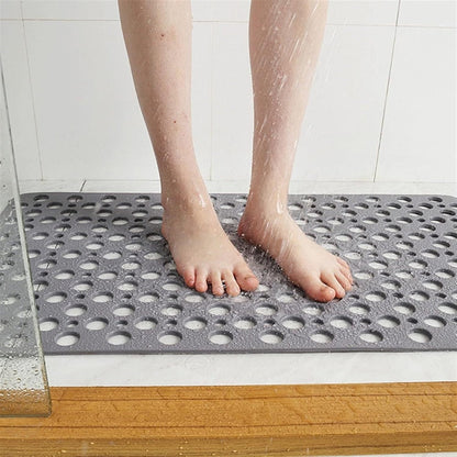 Non-Slip Shower Mat with Advanced Suction Cups – Hygienic Bath Mat for Safe and Comfortable Use, 27.5 x 15.5 Inches, Clear PVC 1