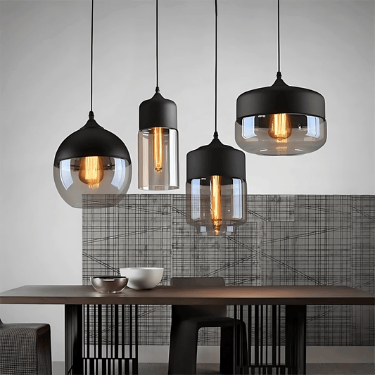 NordicGlow | Stylish Industrial Metal and Glass Pendant Lighting 1