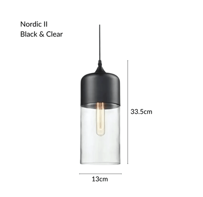 NordicGlow | Stylish Industrial Metal and Glass Pendant Lighting 11