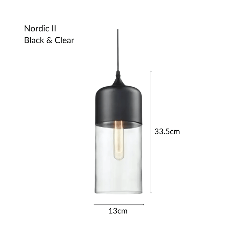 NordicGlow | Stylish Industrial Metal and Glass Pendant Lighting 11