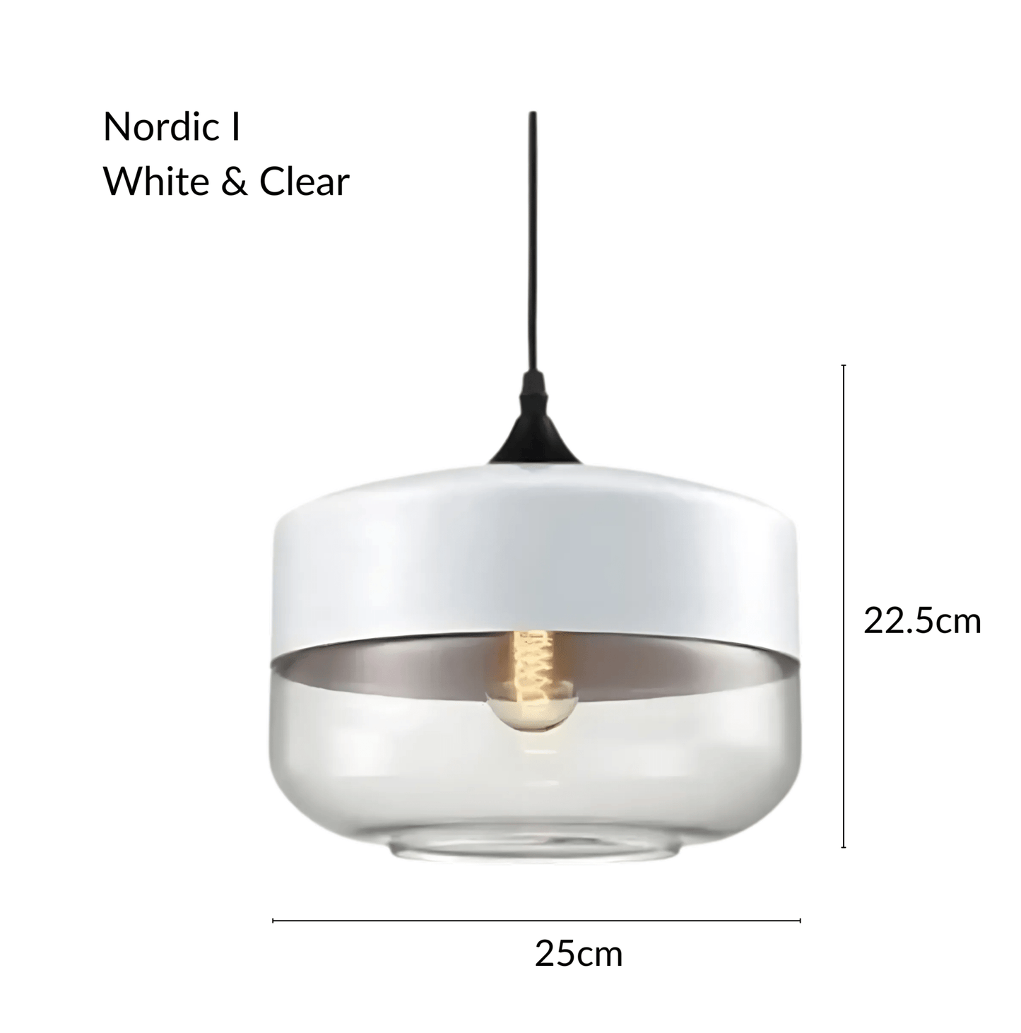 NordicGlow | Stylish Industrial Metal and Glass Pendant Lighting 12