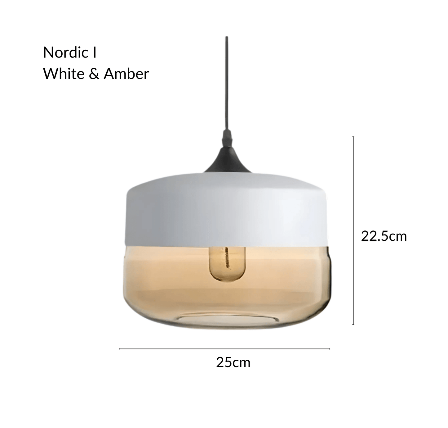 NordicGlow | Stylish Industrial Metal and Glass Pendant Lighting 13
